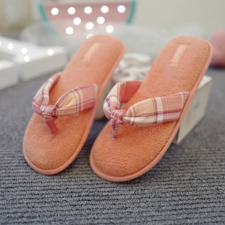 Женские домашние тапочки H357 "Шотландка", Halluci