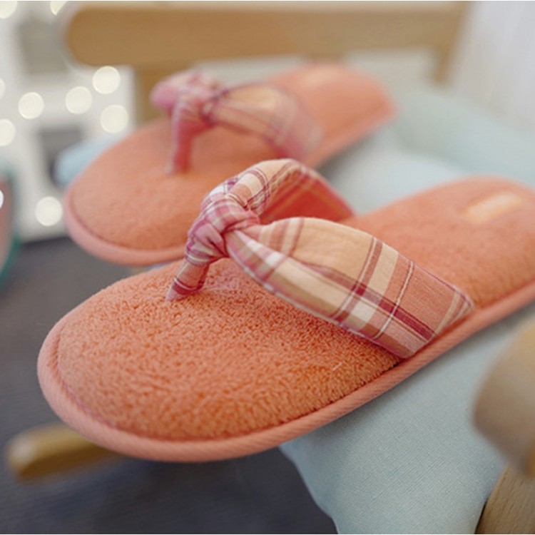 Женские домашние тапочки H357 "Шотландка", Halluci