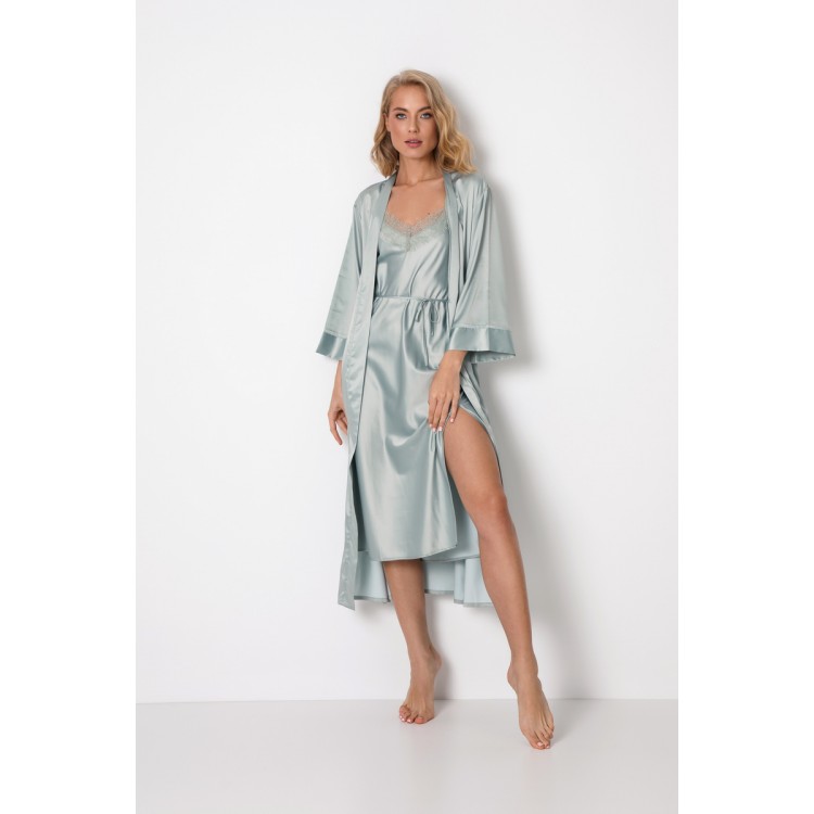Халат женский атласный длинный IRENE SS22, Aruelle