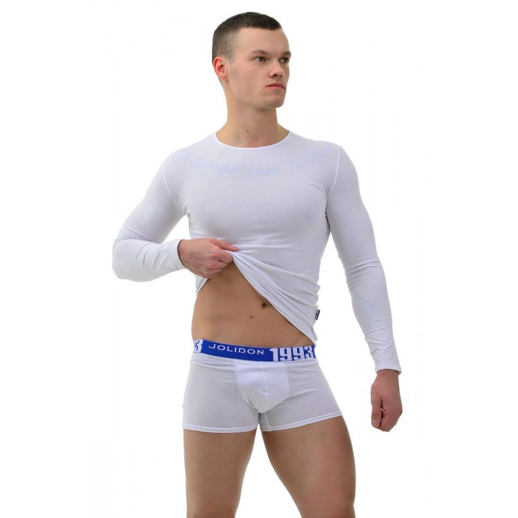 Мужские трусы боксеры из хлопка N190BL белый, Jolidon