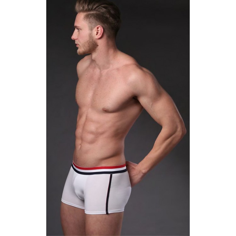 Мужские хлопковые трусы-боксеры N242BL-white/red, Jolidon