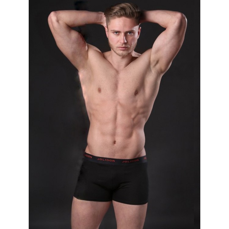 Черные мужские трусы-боксеры N246MM-black, Jolidon