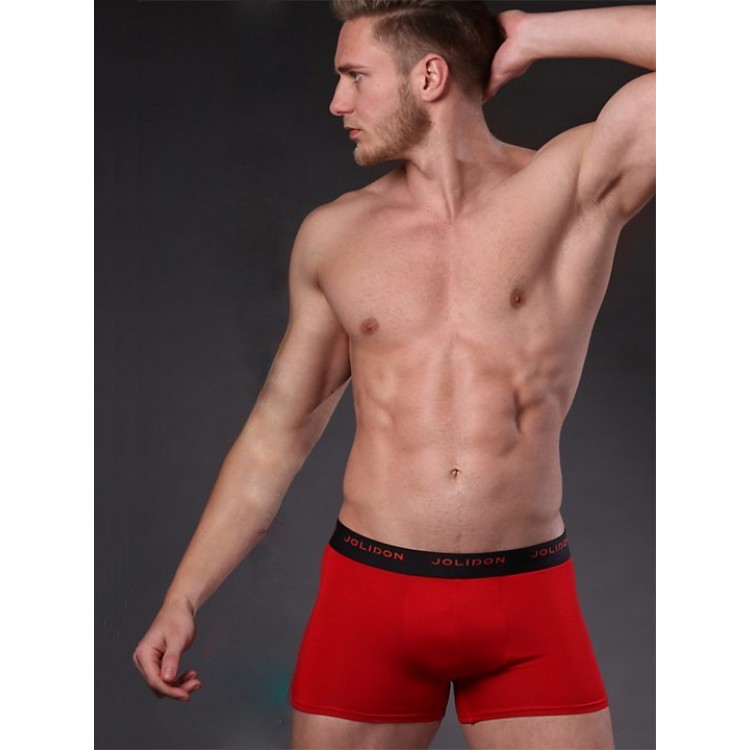 Красные мужские трусы-боксеры N246MM-red, Jolidon