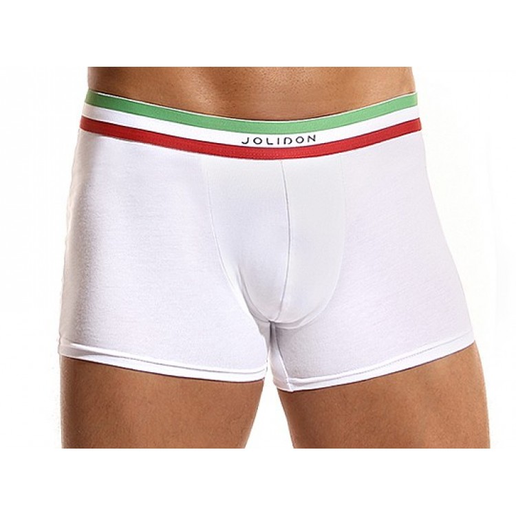 Мужские трусы боксеры из хлопка N188BLwhite, Jolidon
