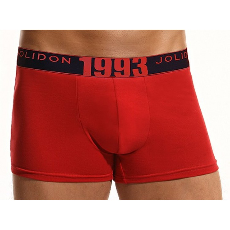 Мужские трусы боксеры из хлопка N190BL красный, Jolidon