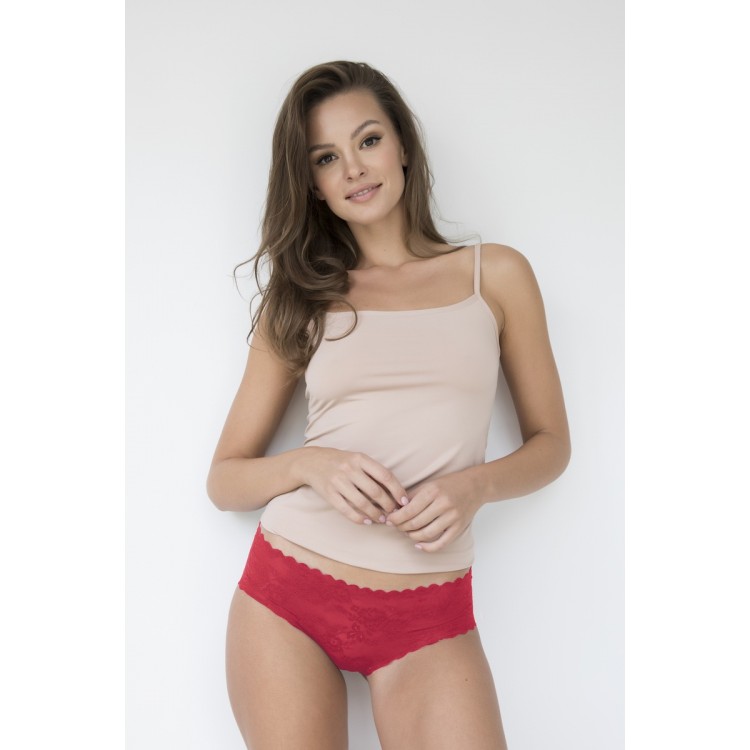 Трусы слипы женские красные кружевные BELLIE CZERWONE, Julimex