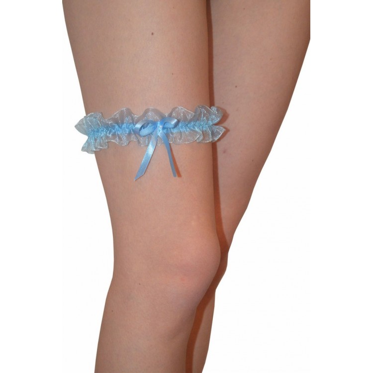 Голубая подвязка на ногу PW-03-blue MONAKO, JULIMEX