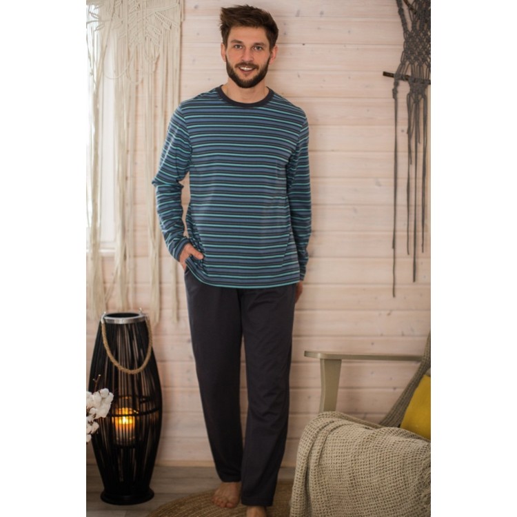 Пижама мужская теплая MNS 351 B21, KEY