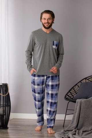 Пижама мужская теплая с брюками MNS 430 2 B21, KEY
