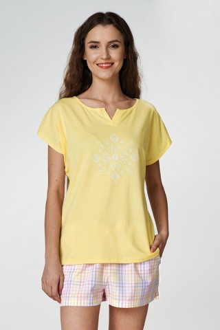 Пижама женская хлопковая с шортами LNS 420 A22, KEY