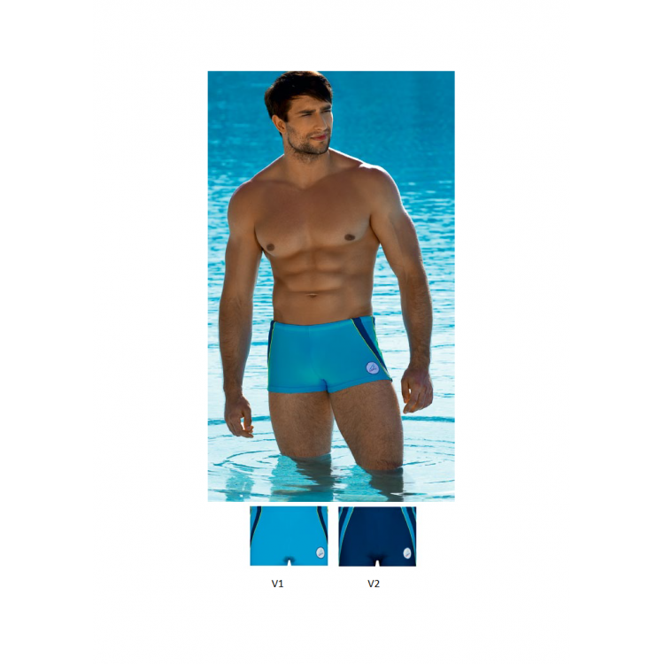 Голубые мужские пляжные плавки BOXERKI - 719, LORIN