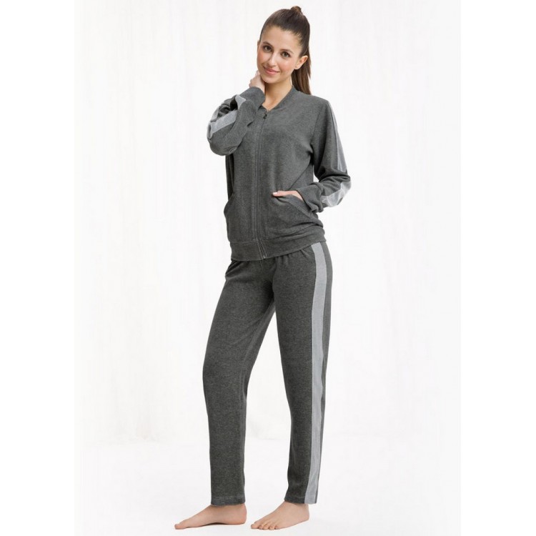 Костюм велюровый женский 303 DRES grafit, LUNA