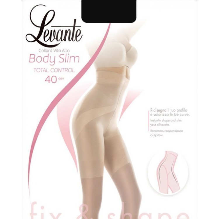 Колготки женские матовые корректирующие 40 den Body Slim 40 Total Control - naturel, Levante