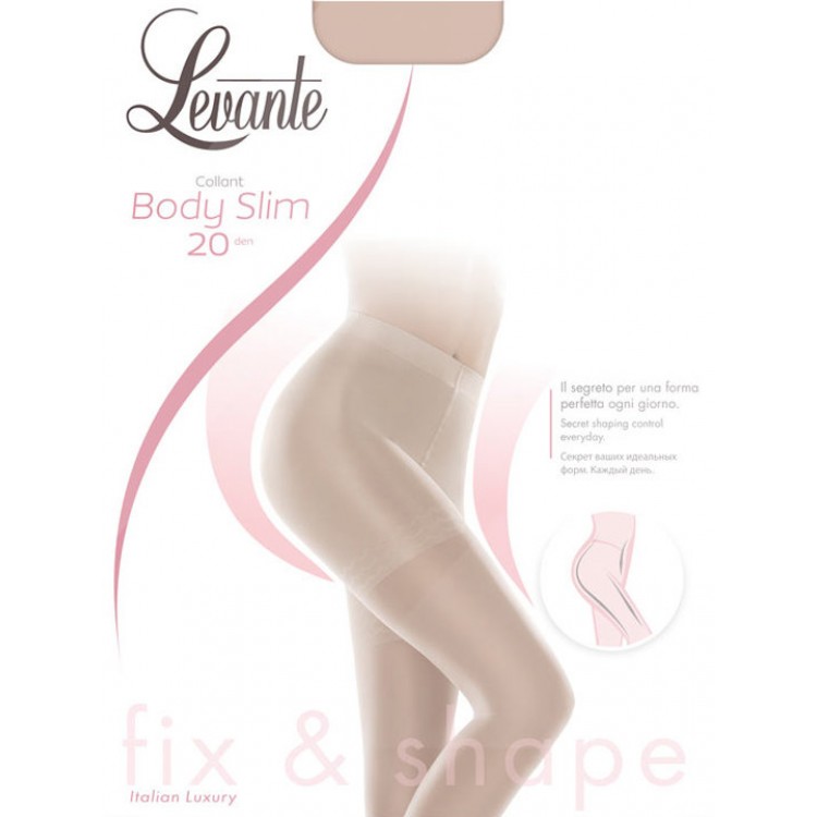 Колготки женские матовые корректирующие 20 den Body Slim 20 - nero, Levante