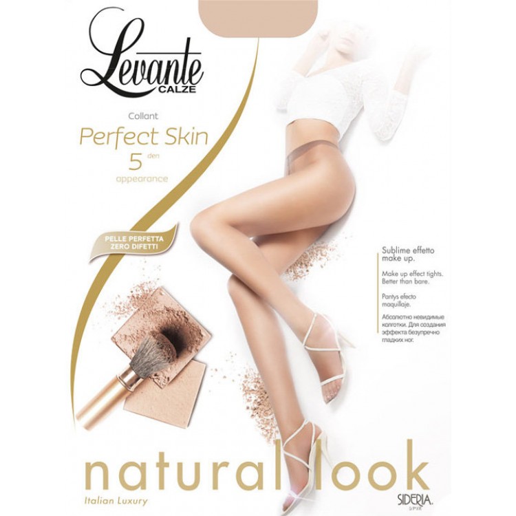 Колготки супертонкие невидимые Perfect Skin - naturel, Levante