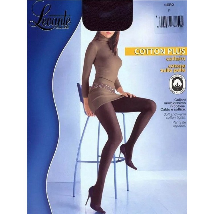 Колготки женские теплые Cotton Plus-camel, Levante