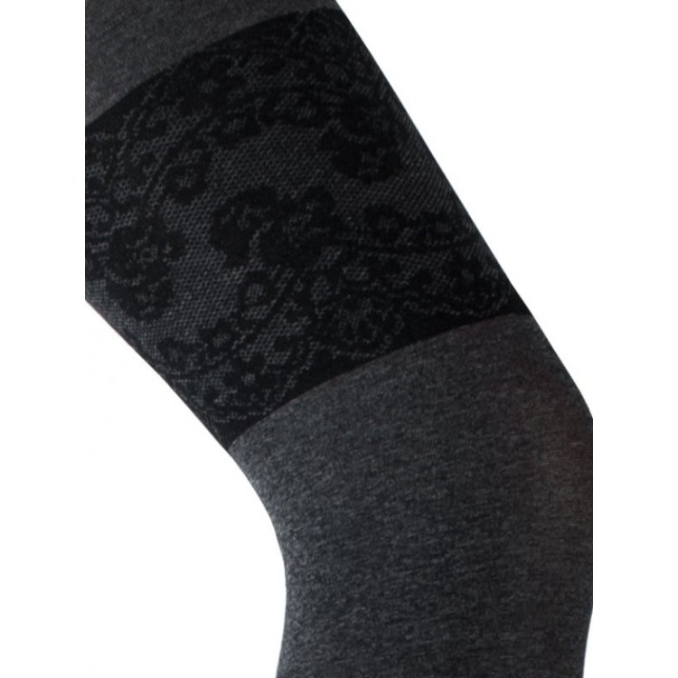 Фантазийные колготки имитация чулок E734 40 den-nero, Levante