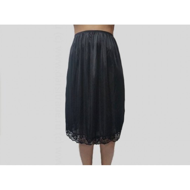 Черный женский подъюбник 621 Aromi slip lace, Lolita