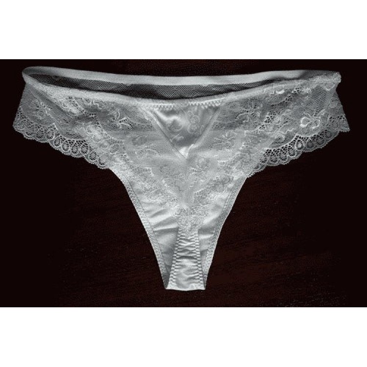 Кружевные белые трусики-стринг Forever white, Lormar