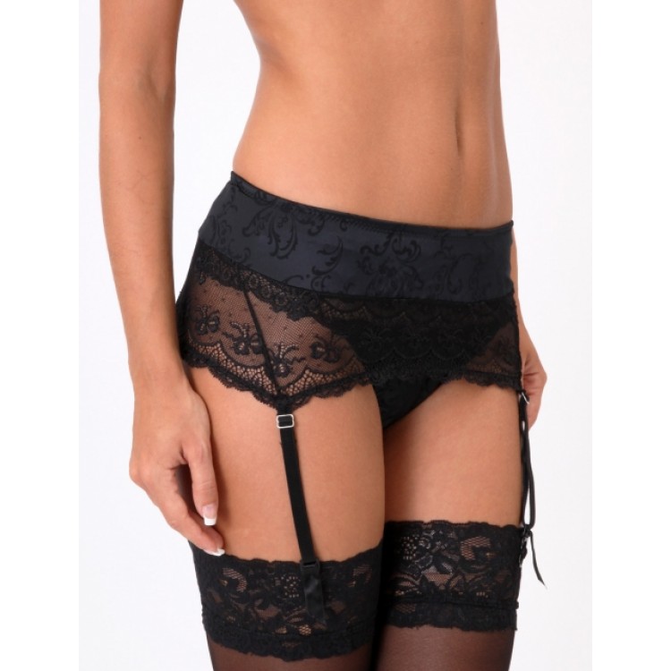 Черный пояс для чулок Forever black, Lormar