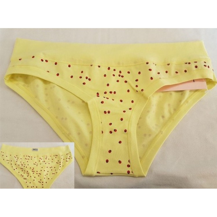 Женские хлопковые трусики 2659D-yellow, Lovely Girl