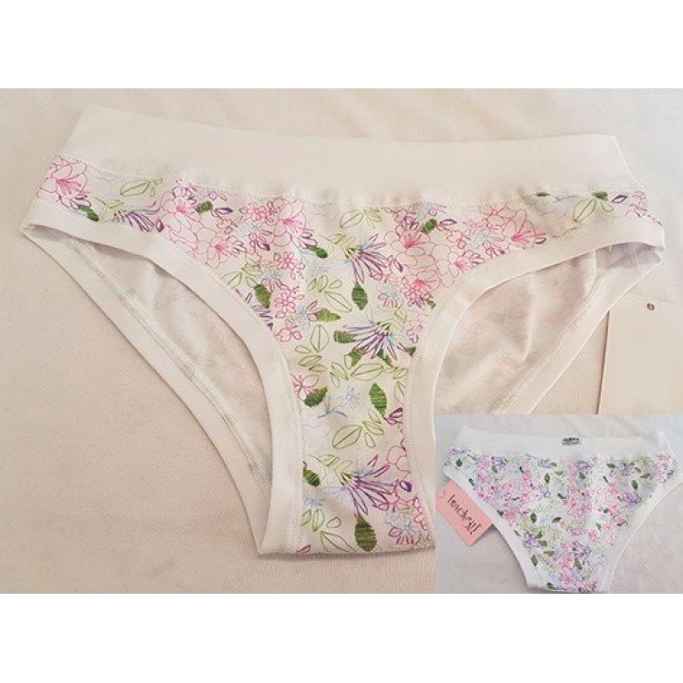 Женские хлопковые трусики-слип 2704D-white, Lovely Girl