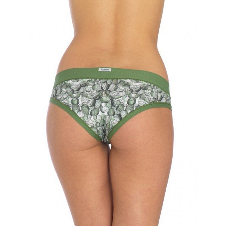 Женские хлопковые трусики 2603D-green, Lovely Girl