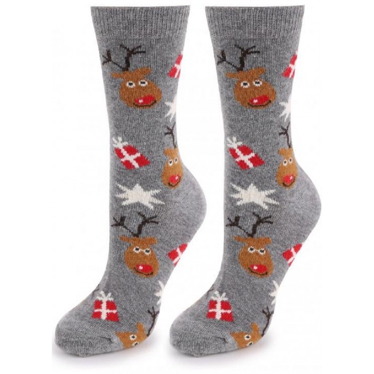 Носки женские ANGORA NO TERRY R26 grey, Marilyn