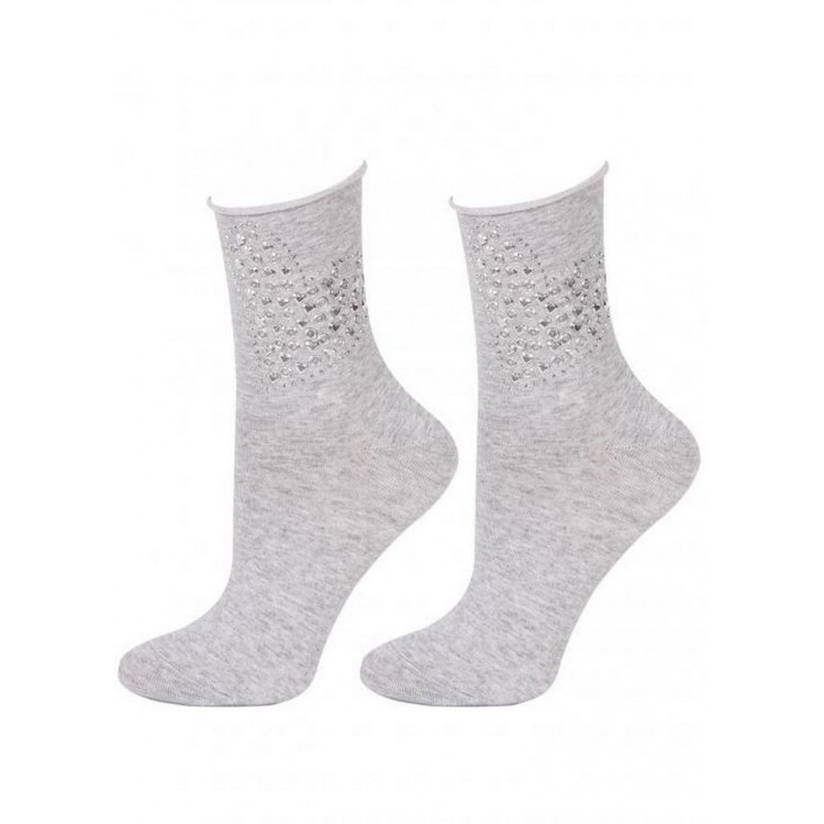 Носки женские хлопковые SC HEART ROCK S38 - grey, Marilyn