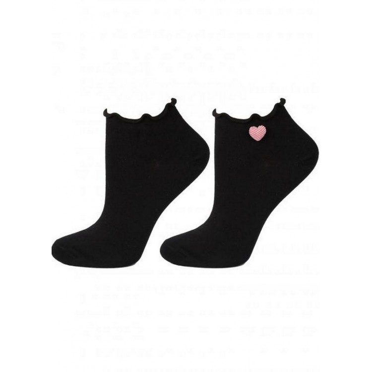 Носки женские хлопковые FOOTIES LOVE S30 - black, Marilyn