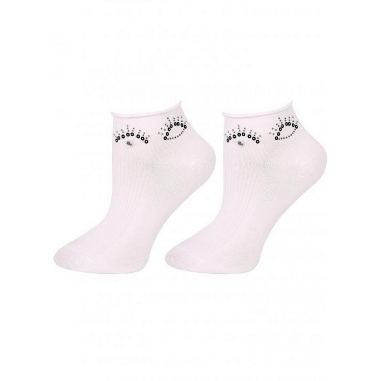 Носки женские хлопковые FOOTIES BLINK S36 - white, Marilyn