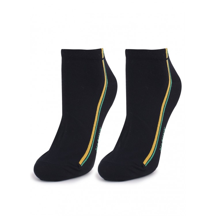 Женские укороченные носки Forte 52 black/green, MARILYN
