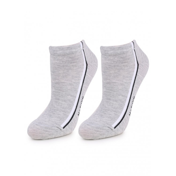 Женские укороченные носки Forte 52 gray/black, MARILYN