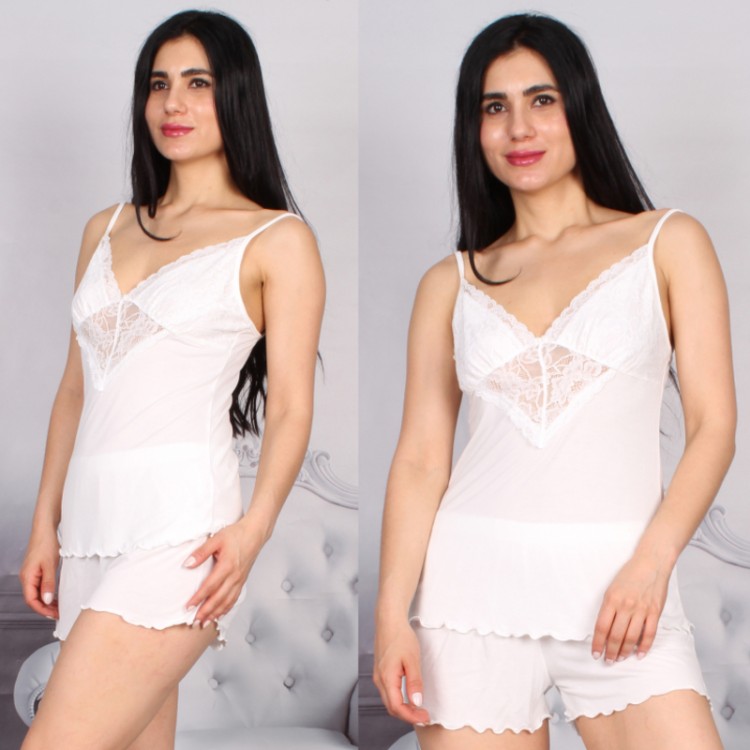 Женская пижама с шортами 7219-ecru, Mariposa Женская пижама с шортами 7219-ecru, Mariposa
