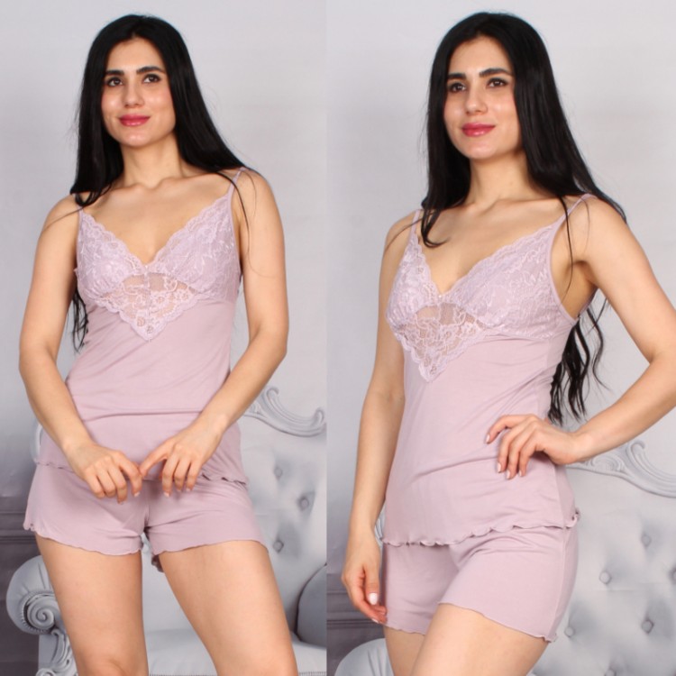 Женская пижама с шортами 7219-lilac, Mariposa