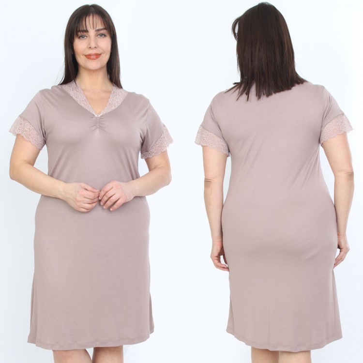 Женская бамбуковая сорочка 2124 Brown, Mariposa