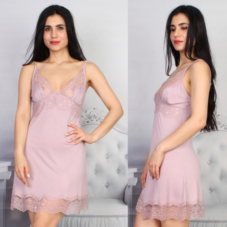 Женская бамбуковая сорочка 7107-Lilac, Mariposa