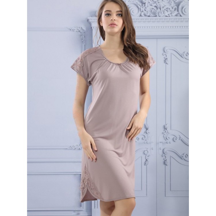 Женская бамбуковая сорочка 7144-brown, Mariposa