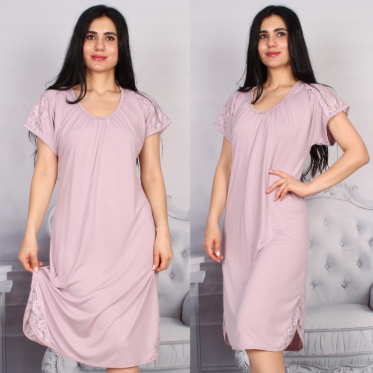 Женская бамбуковая сорочка 7144-lilac, Mariposa