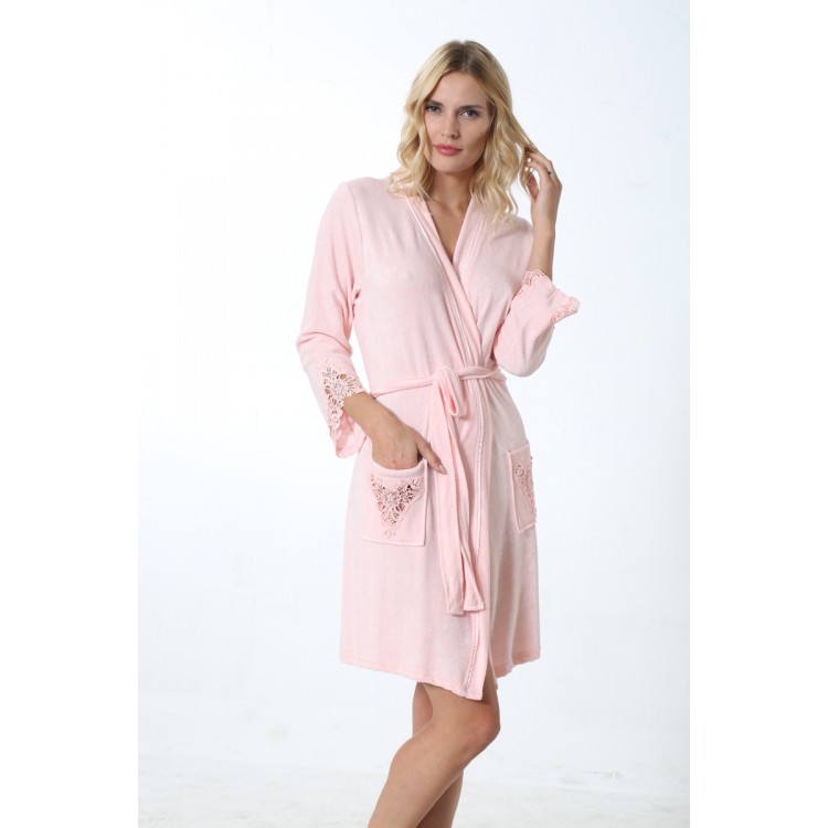 Женский бамбуковый халат 2606-pink, Mariposa