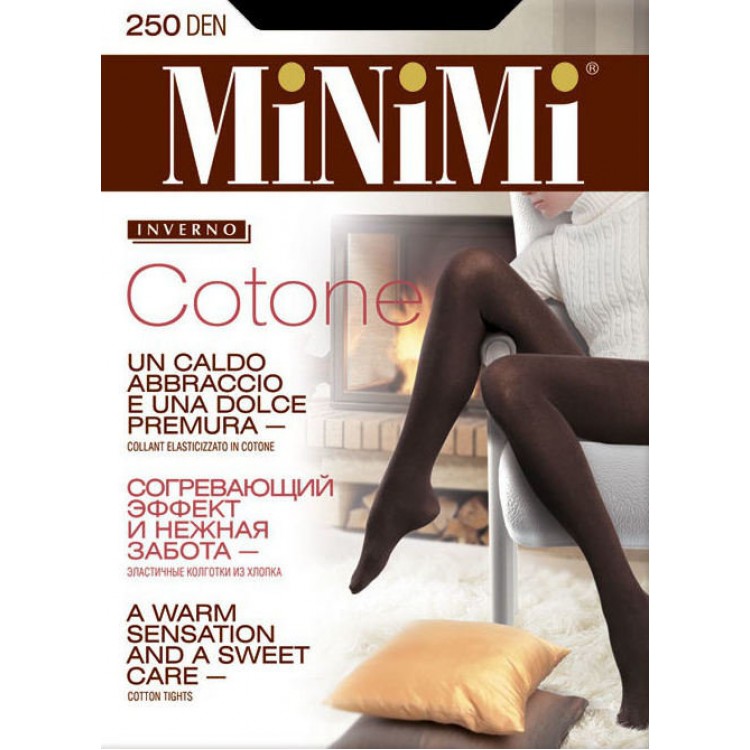 Колготки женские Cotone 250-nero, MiNiMi