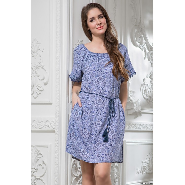 Женская туника из вискозы 6435, Mia-Amore