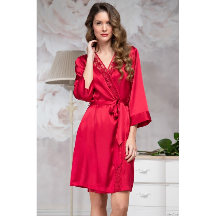 Женский халат 8583 red, Mia-Amore