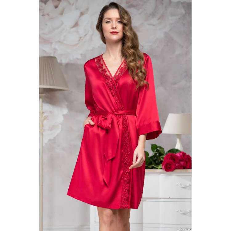 Женский халат 8583 red, Mia-Amore