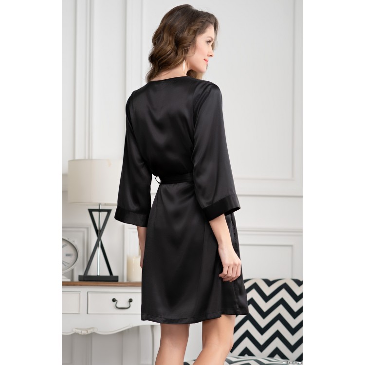 Женский халат 8583 black, Mia-Amore Женский халат 8583 black, Mia-Amore