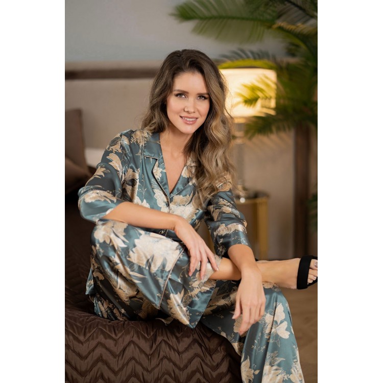 Комплект пижамный шелковый женский 3836, Mia-Amore Комплект пижамный шелковый женский 3836, Mia-Amore