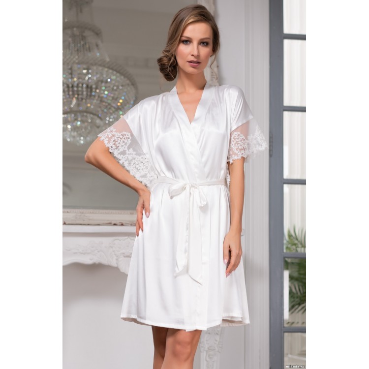 Шелковый женский халат 3557, Mia-Amore