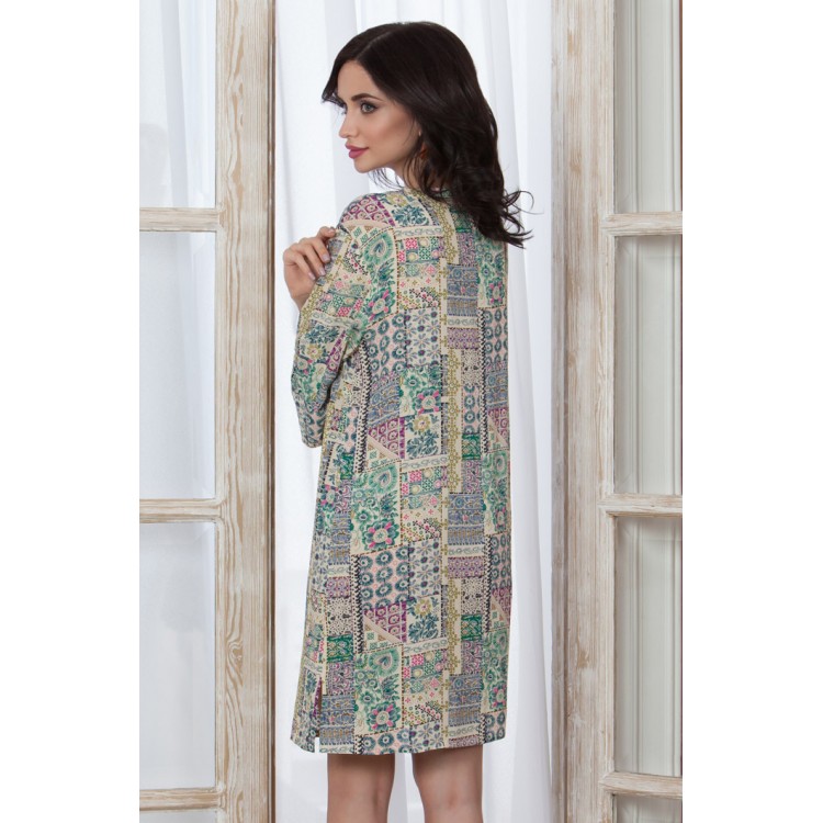 Женская домашняя туника из вискозы 16204-green, Mia-Mia