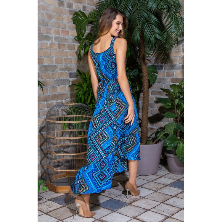 Платье женское из вискозы летнее 16436 blue, Mia-Mia