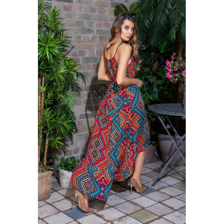 Платье женское из вискозы летнее 16436 red, Mia-Mia